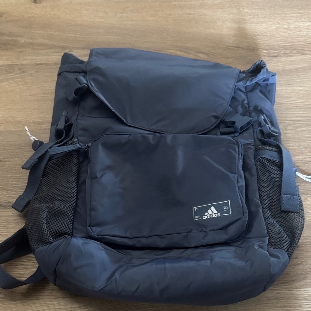 adidas Men's Dark Blue Sport Backpack with Front Pocket